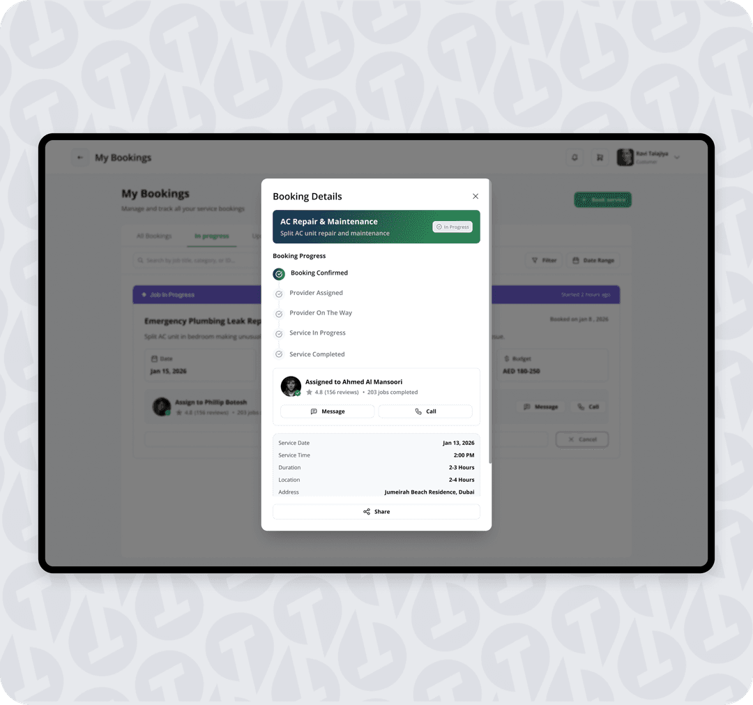 04 Track & Get Service Done